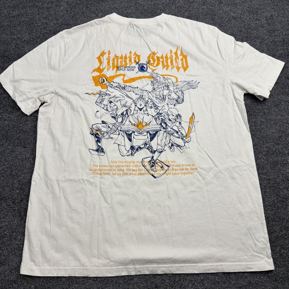 Team‎ Liquid Mens XL Graphic Shirt Liquid Guild No Turning Back Now Fantasy CSGO